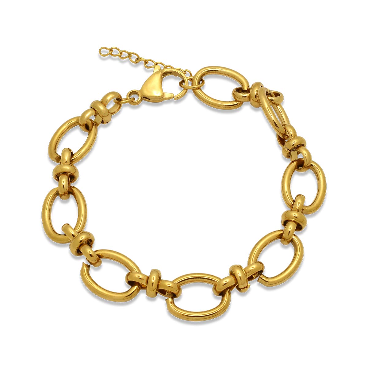 Circle Gold Bracelet 10MM Βραχιόλι από ανοξείδωτο ατσάλι 316L